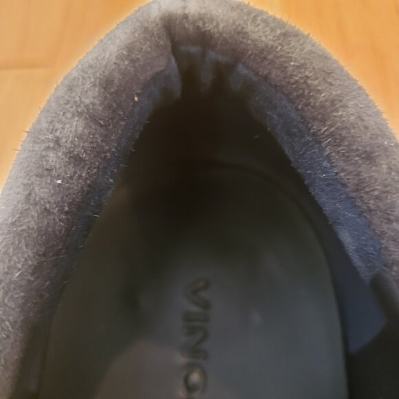 Vince Women's Wilden Black Suede Espadrille Platform Slip On Shoes Coastal 10 - Picture 8 of 10